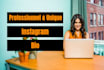 create a high performing instagram bio