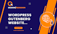 design, redesign and convert website to wordpress gutenberg