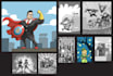 draw comic strip or storyboard