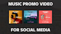 create music promo video for social media