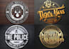 design round badge, patch, stamp, sticker or logo maker