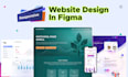 design website UX UI, wireframes, and prototype in figma