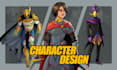 design character sheets for games and animation