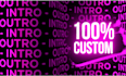 create custom animated logo reveal, intro and outro video