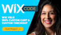 create a custom checkout with wix velo code