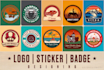 create vintage logo, sticker, badge and patch designs