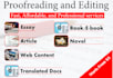 proofread and edit blog post, book or any other document