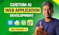 create custom ai website and  web app development as react full stack developer