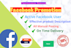 do facebook promotion in USA