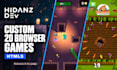 develop a custom 2d HTML5 and javascript game for web and mobile