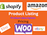 do product uploading on your esty, shopify, and all stores