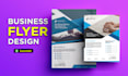 do awesome corporate business flyer design
