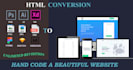 convert PSD to HTML, xd, figma, sketch to responsive HTML