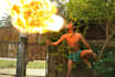 wish funny birthday with fire