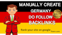 do manually provide german 25 high quality dofollow backlinks