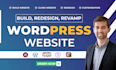 do wordpress website design and development or redesign wordpress website