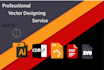 redraw or vector trace your logo or image in high resolution