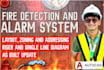 design a fire detection and alarm system with riser diagram