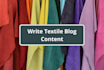 write textile blog content