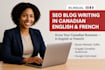 write SEO blog posts for canadian businesses english french