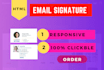 create your clickable HTML email signature