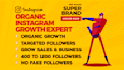 do instagram marketing, promotion for super fast organic instagram growth