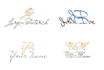 create your name as SIGNATURE with Monogram as Vector