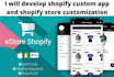 develop shopify custom app and shopify store customization