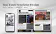 design a professional real estate email and print newsletter