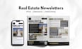 design monthly newsletters, flyers and brochures for your real estate