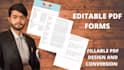 convert or create fillable pdf form and professionally format word document