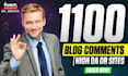 do 1100 manually blog comments seo dofollow backlinks high pr
