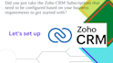setup zoho CRM tailoring your business sales process