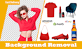 do 100 image background removal and photoshop image editing fast