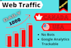 5000 USA and canada web traffic