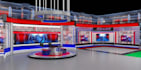 create high quality virtual  3d set design studio