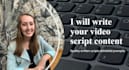 write your video scripts