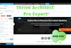 be your thrive architect pro expert in wordpress