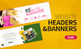 design web and social banners