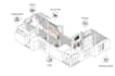 create architecture plan or diagram collage