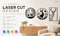 make metal wall art laser cutting, cnc design