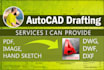 convert image to autocad, pdf to cad, hand sketch to autocad