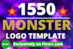 receive 1550 editable logo template