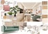 do an interior design with mood board