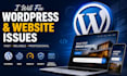 fix wordpress issues, fix wordpress error, wordpress bug fix, fix critical error
