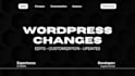do wordpress edits, wordpress changes or wordpress customization