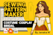 make a sewing pattern for costume, cosplay pdf , ai, dxf