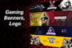design twitch banner, social media banner