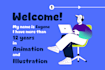 create professional svg animation json lottie for web or app