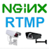 setup nginx rtmp,hls, IP cameras live streaming server